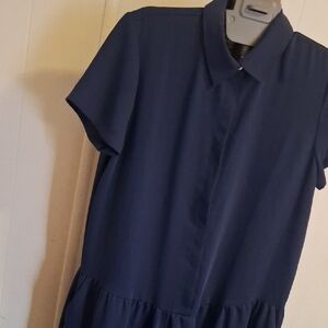 Cynthia Rowley Classic Navy Midi Dress